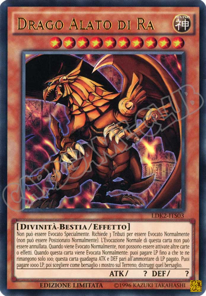 LDK2-ITS03 Drago Alato di Ra ultra rara Unlimited (IT) -NEAR MINT-