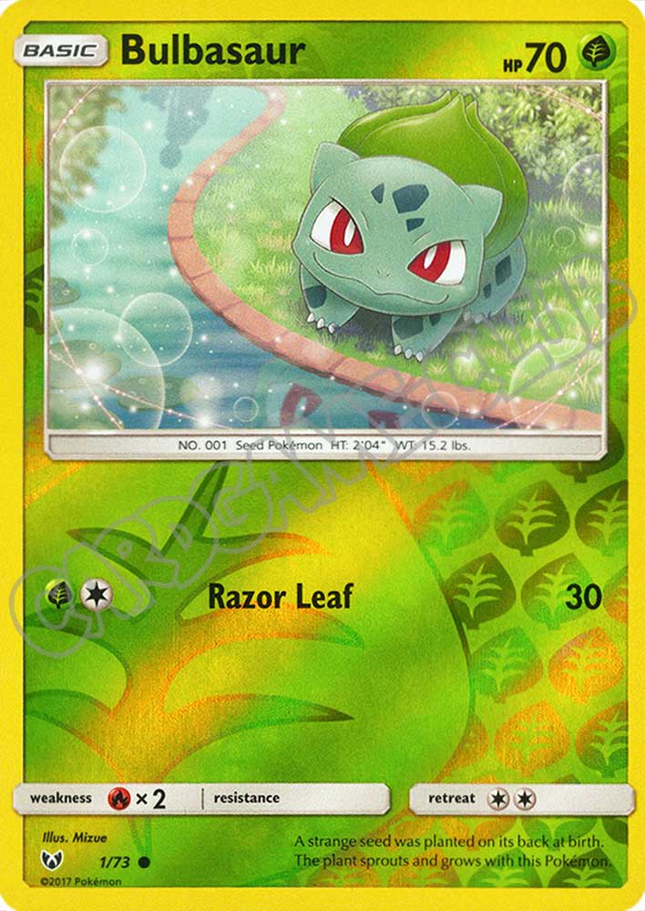 01 / 73 Bulbasaur comune foil reverse (EN) -NEAR MINT-