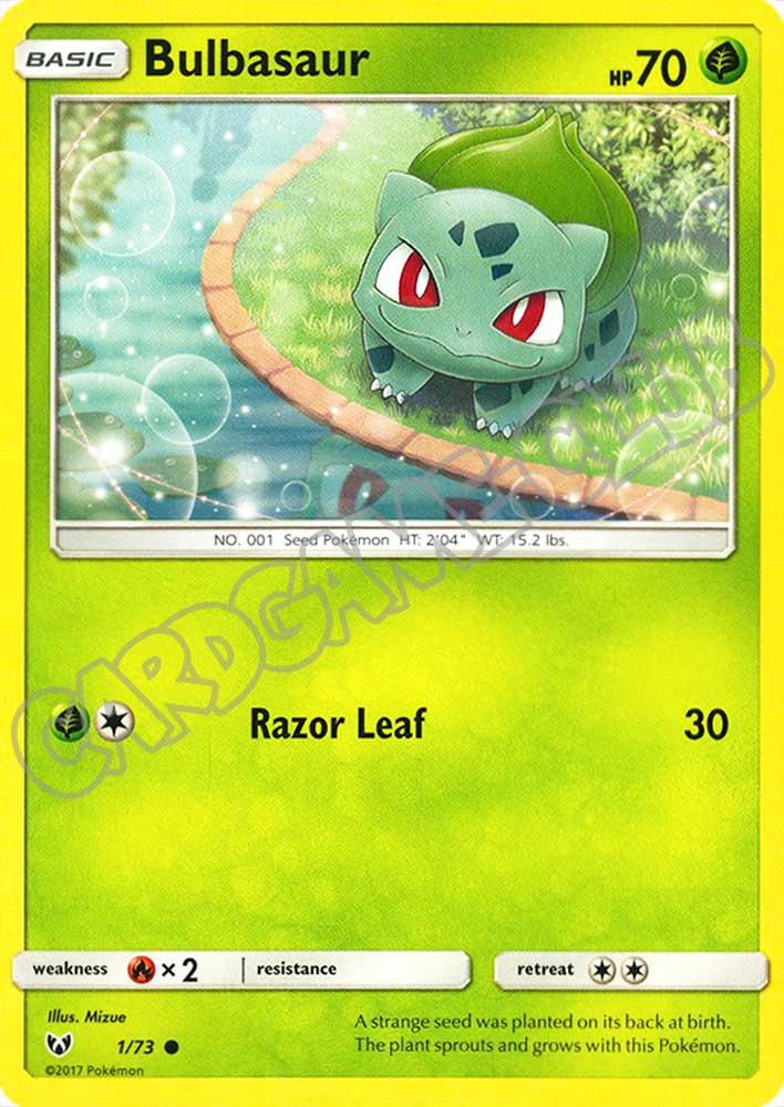 01 / 73 Bulbasaur comune normale (EN) -NEAR MINT-