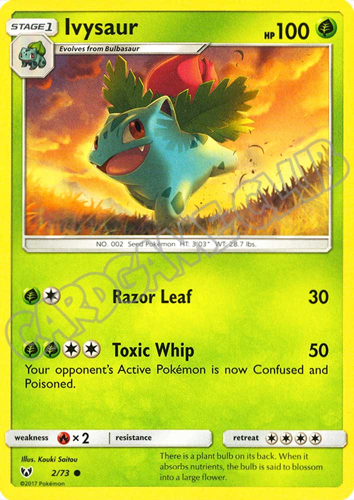 02 / 73 Ivysaur comune normale (EN) -NEAR MINT-