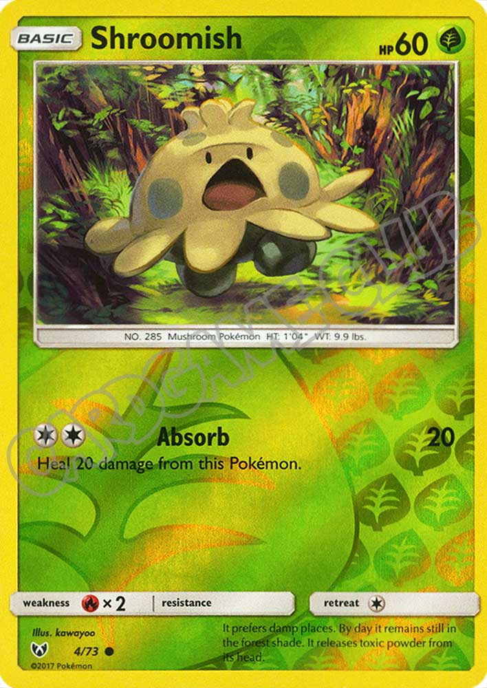 04 / 73 Shroomish comune foil reverse (EN) -NEAR MINT-