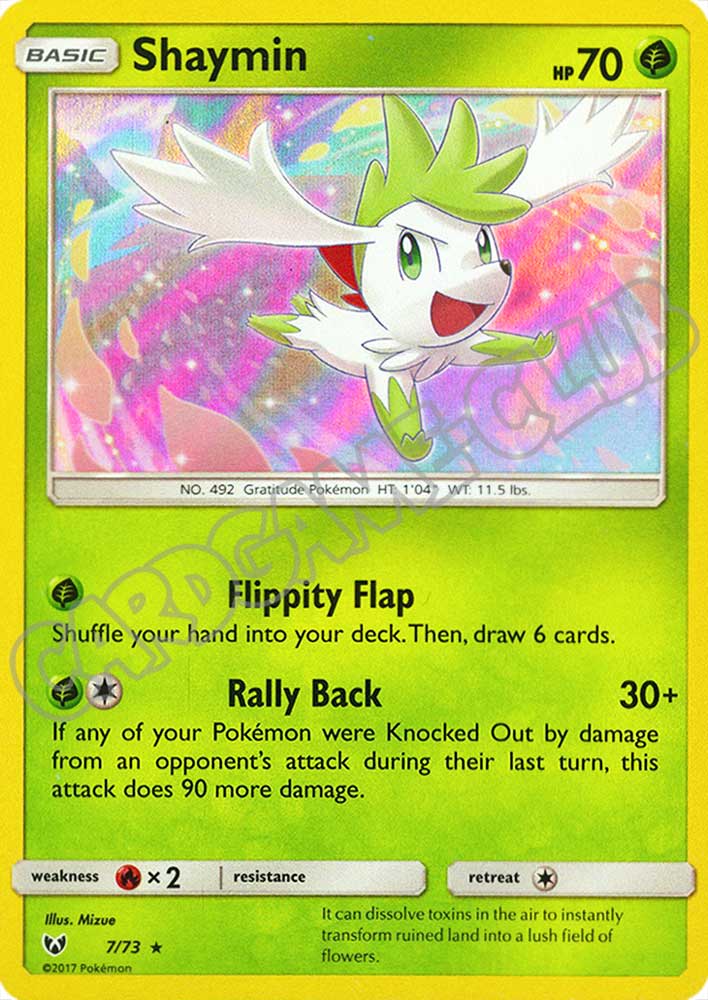 07 / 73 Shaymin rara foil (EN) -NEAR MINT-