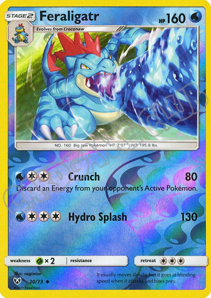 20 / 73 Feraligatr non comune foil reverse (EN) -NEAR MINT-