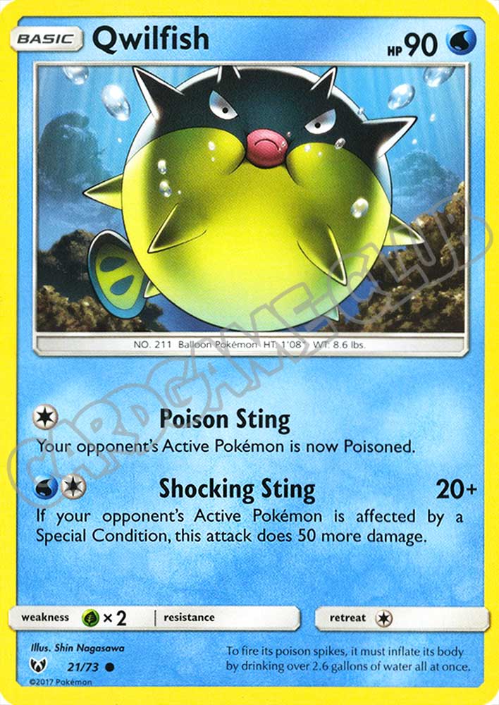 21 / 73 Qwilfish comune normale (EN) -NEAR MINT-
