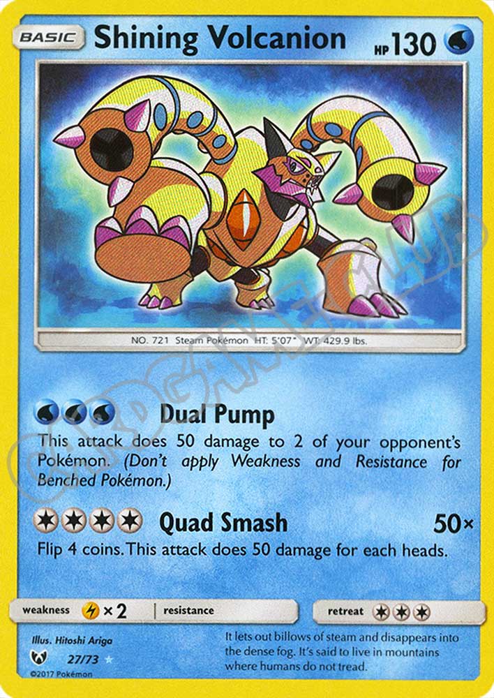 27 / 73 Shining Volcanion shining foil (EN) -NEAR MINT-