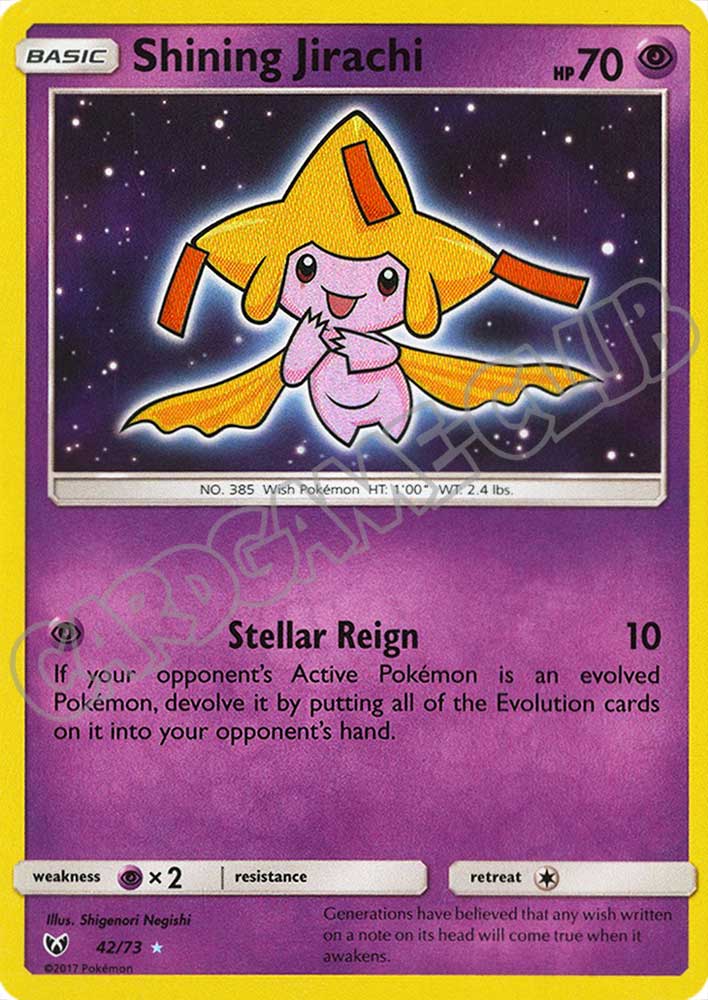 42 / 73 Shining Jirachi shining foil (EN) -NEAR MINT-
