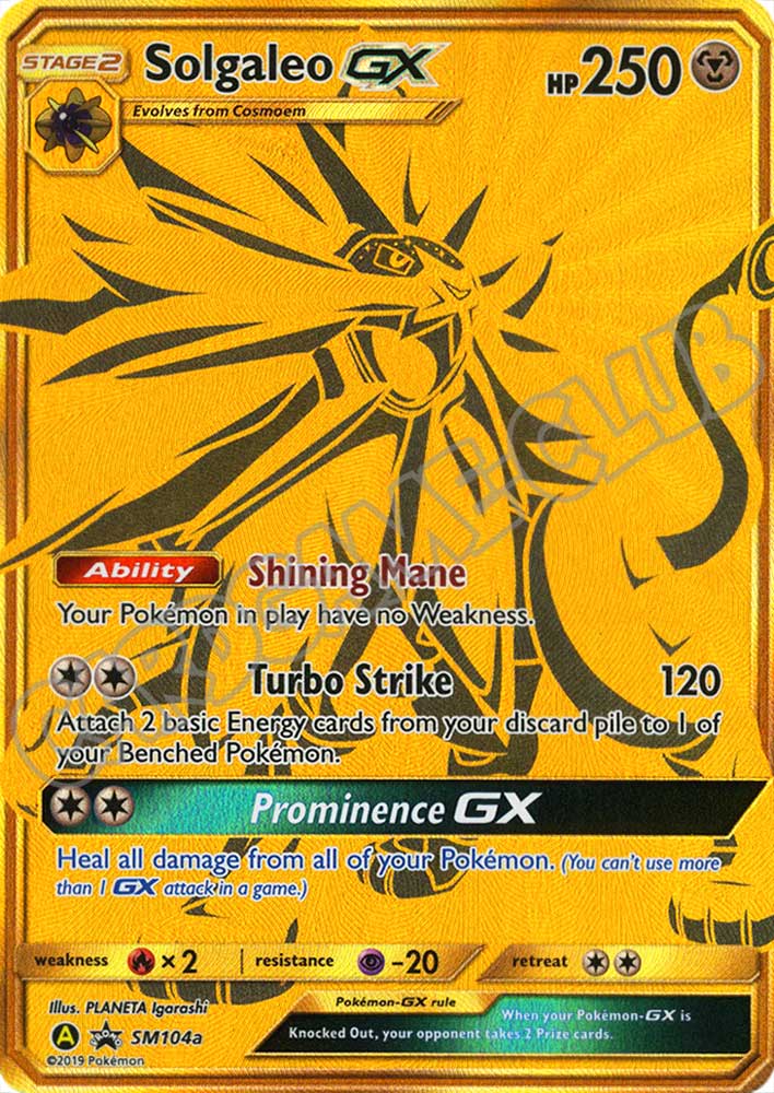 SM104a Solgaleo GX rara GX foil (EN) -NEAR MINT-