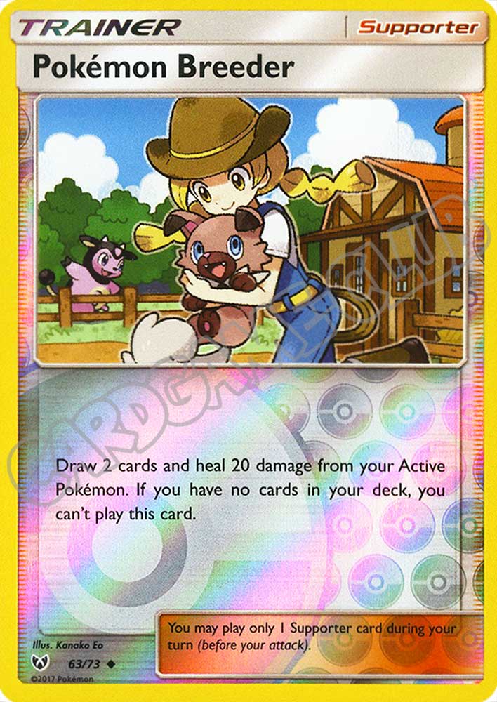63 / 73 Pokemon Breeder non comune foil reverse (EN) -NEAR MINT-
