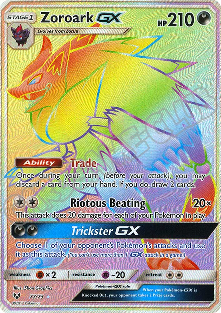 77 / 73 Zoroark GX rara segreta foil (EN) -NEAR MINT-