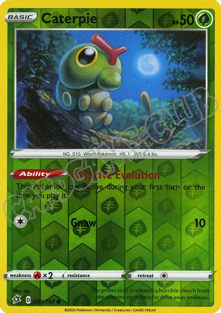 001 / 192 Caterpie comune foil reverse (EN)