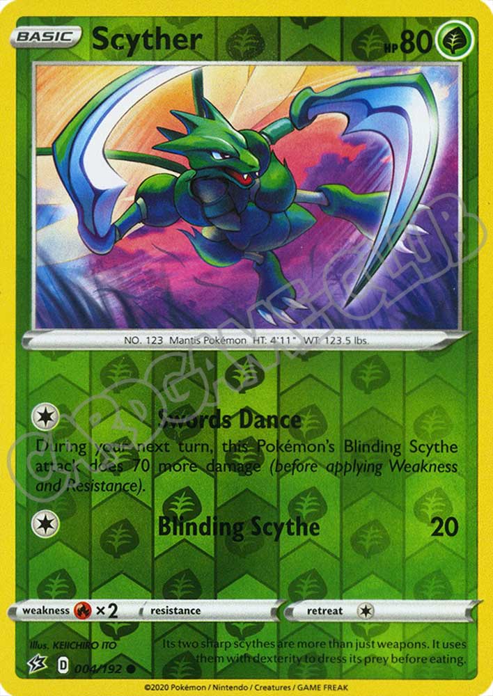 004 / 192 Scyther comune foil reverse (EN)
