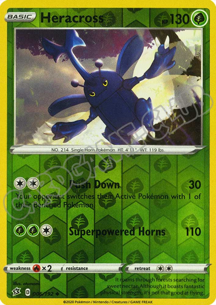006 / 192 Heracross non comune foil reverse (EN)