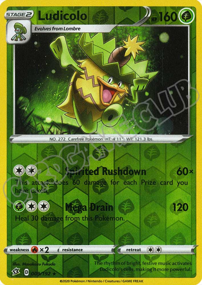 009 / 192 Ludicolo rara foil reverse (EN)