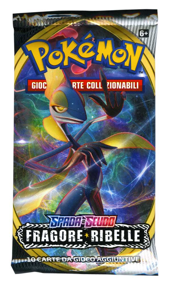Spada e Scudo Fragore Ribelle artwork Inteleon busta 10 carte (IT)