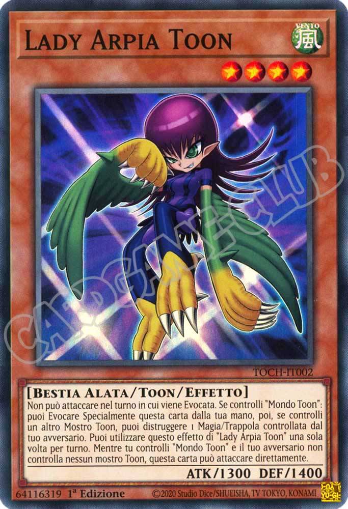 TOCH-IT002 Lady Arpia Toon super rara 1a Edizione (IT) -NEAR MINT-