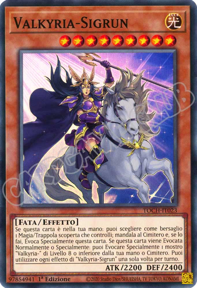 TOCH-IT023 Valkyria-Sigrun super rara 1a Edizione (IT) -NEAR MINT-