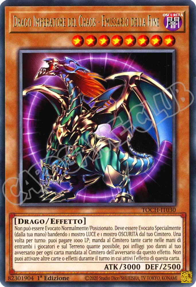 TOCH-IT030 Drago Imperatore del Chaos - Emissario della Fine rara 1a Edizione (IT) -NEAR MINT-