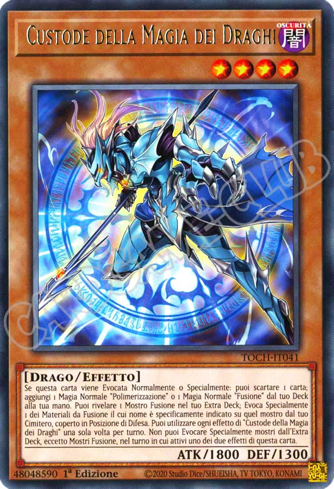 TOCH-IT041 Custode della Magia dei Draghi rara 1a Edizione (IT) -NEAR MINT-