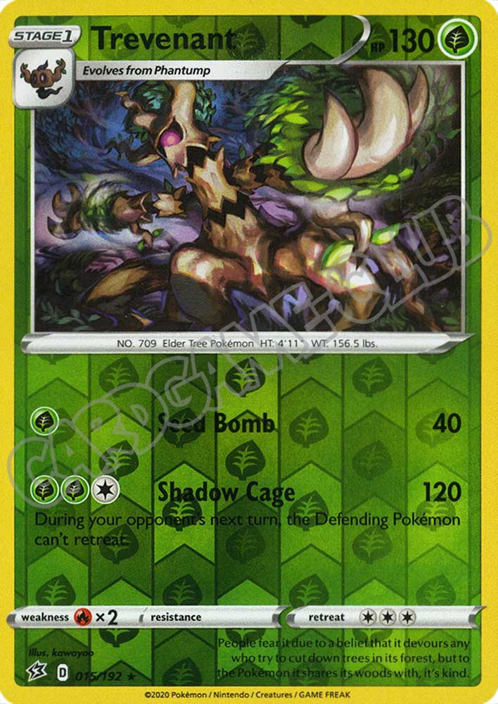 015 / 192 Trevenant rara foil reverse (EN)