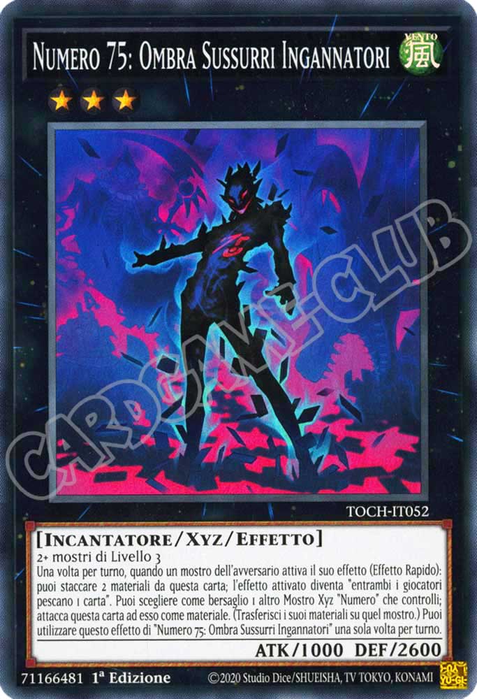 TOCH-IT052 Numero 75: Ombra Sussurri Ingannatori super rara 1a Edizione (IT) -NEAR MINT-