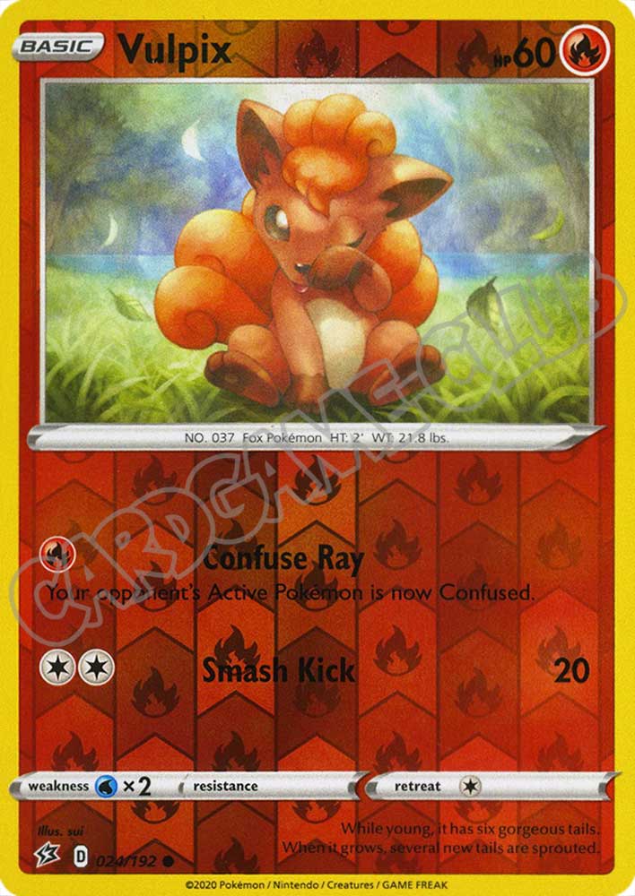 024 / 192 Vulpix comune foil reverse (EN)