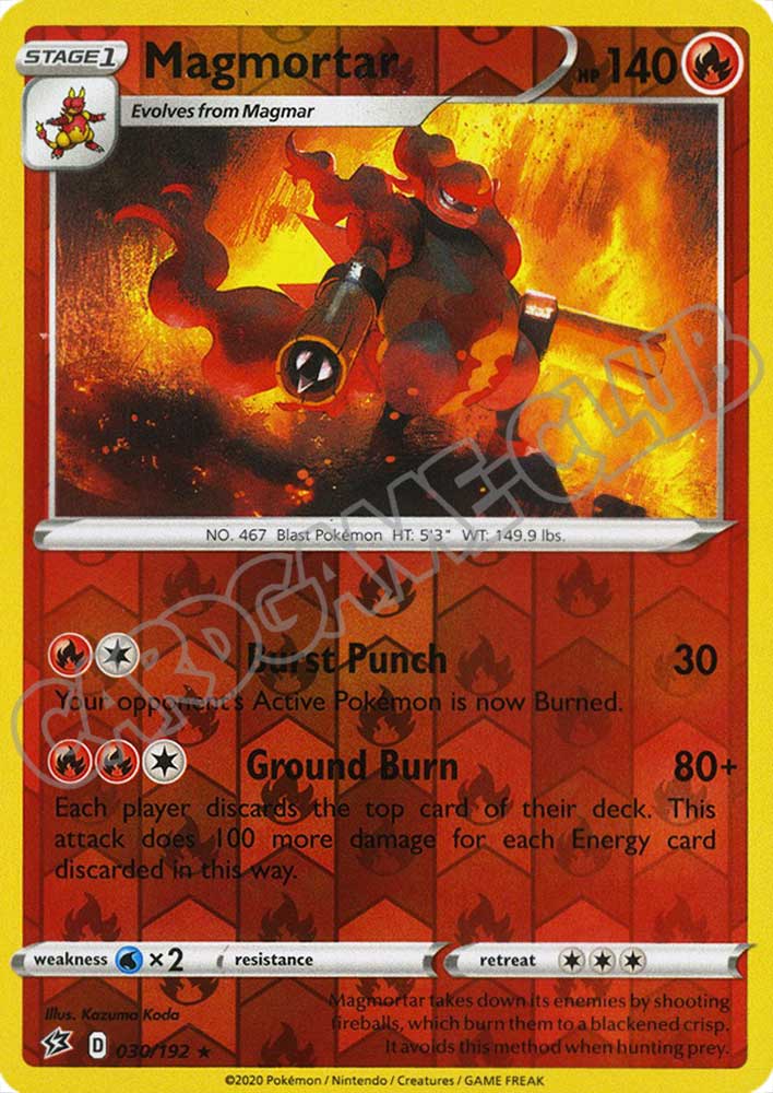 030 / 192 Magmortar rara foil reverse (EN)