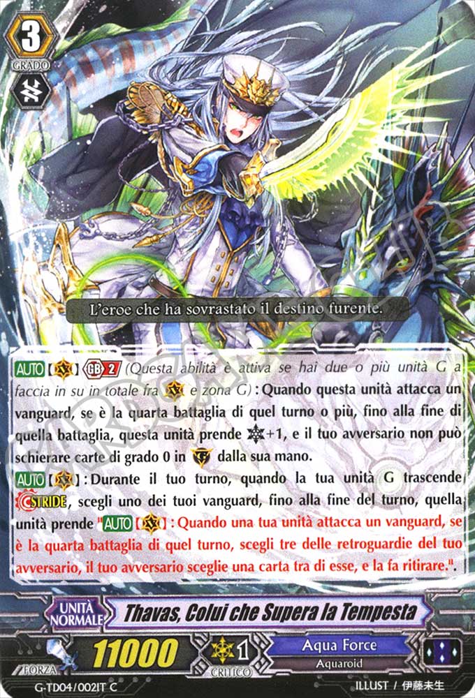 G-TD04-IT002 Thavas, Colui che Supera la Tempesta comune normale (IT) -NEAR MINT-