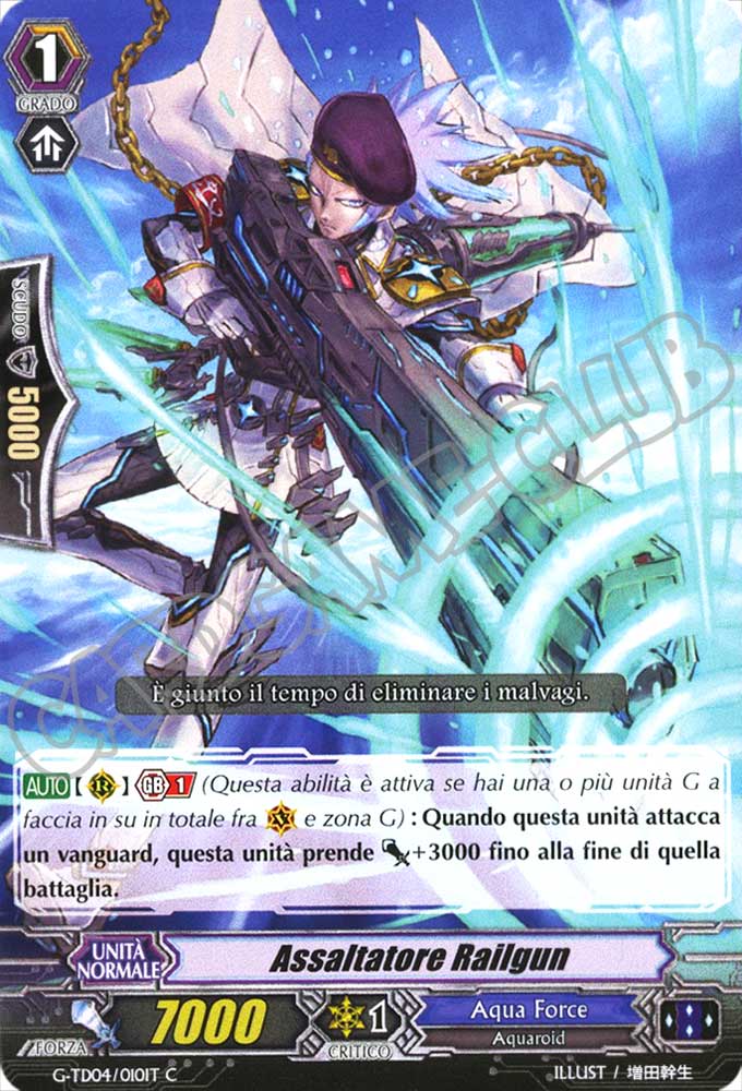 G-TD04-IT010 Assaltatore Railgun comune normale (IT) -NEAR MINT-