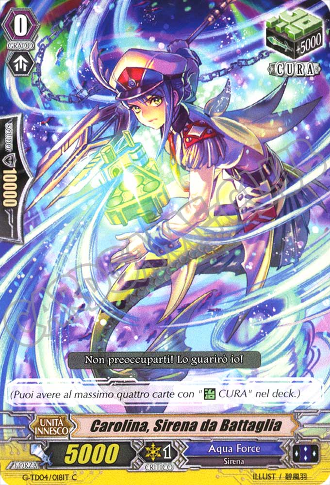 G-TD04-IT018 Carolina, Sirena da Battaglia comune normale (IT) -NEAR MINT-