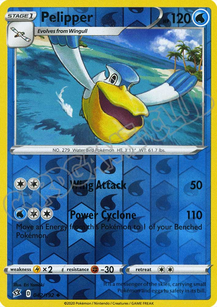 042 / 192 Pelipper non comune foil reverse (EN)