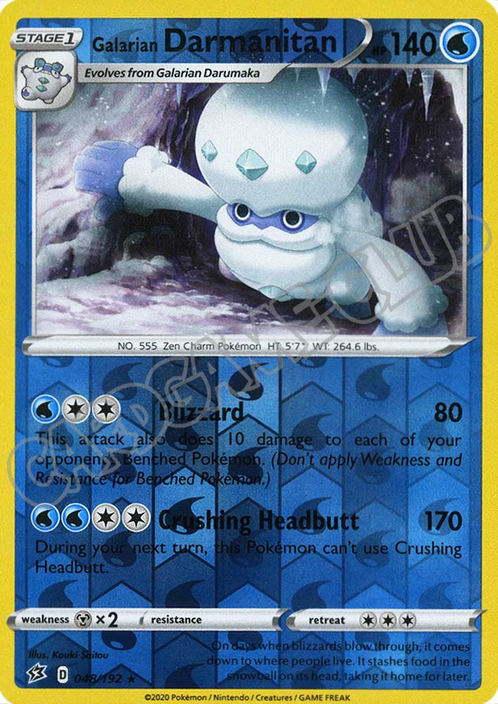 048 / 192 Galarian Darmanitan rara foil reverse (EN)