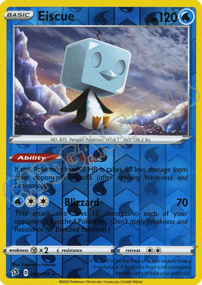 054 / 192 Eiscue rara foil reverse (EN)
