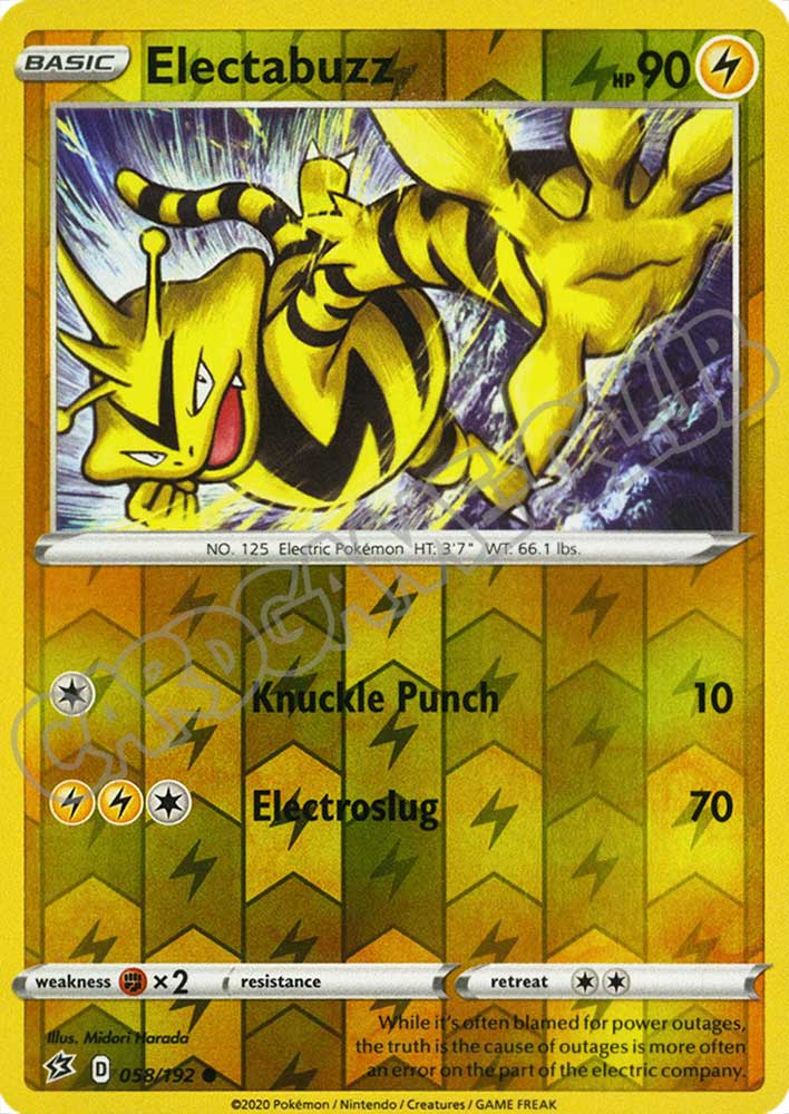 058 / 192 Electabuzz comune foil reverse (EN)