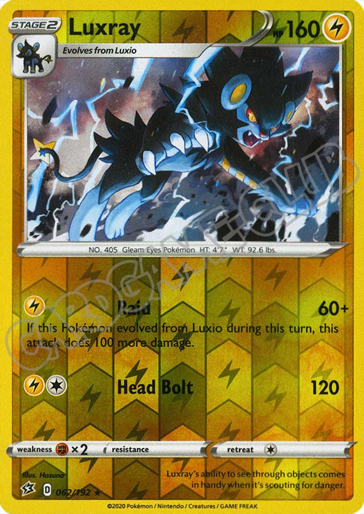 062 / 192 Luxray rara foil reverse (EN)