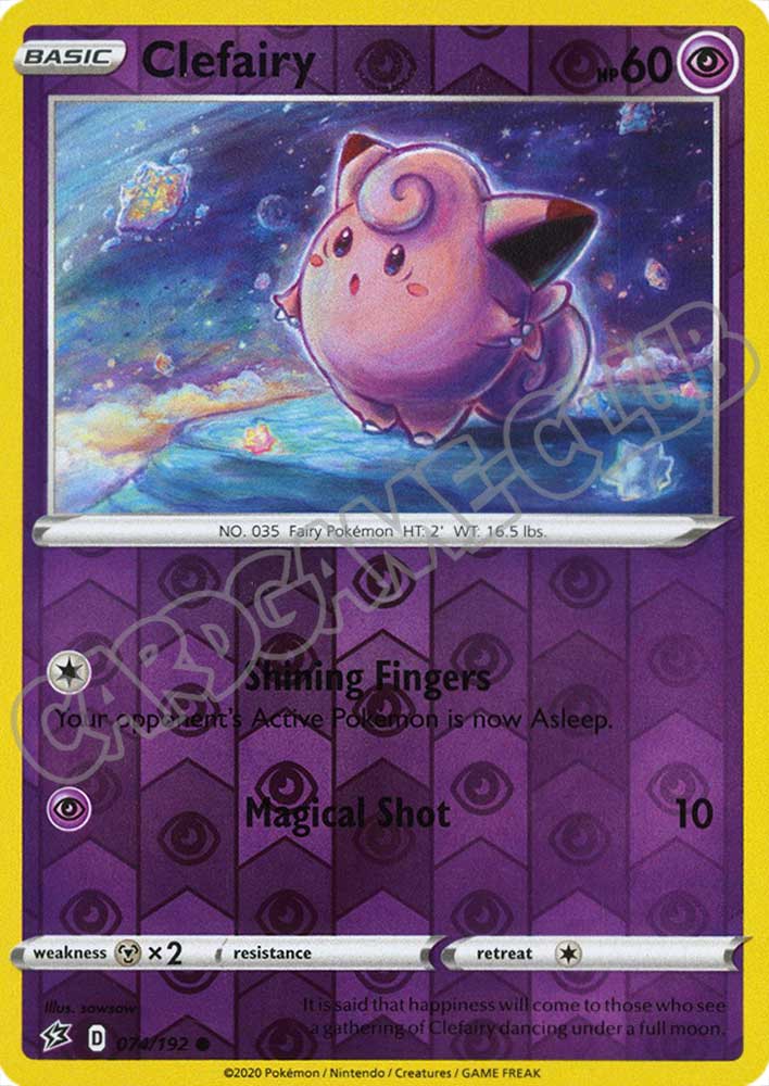 074 / 192 Clefairy comune foil reverse (EN)