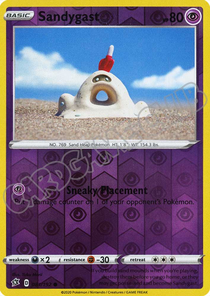 081 / 192 Sandygast comune foil reverse (EN)