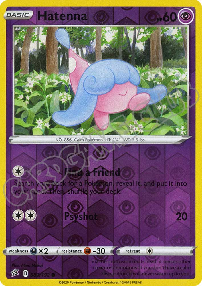 083 / 192 Hatenna comune foil reverse (EN)