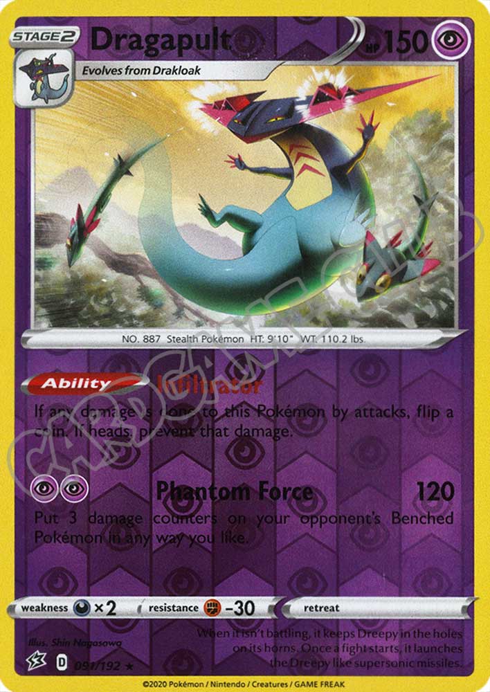 091 / 192 Dragapult rara foil reverse (EN)