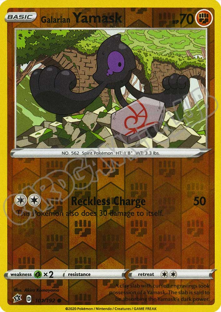 101 / 192 Galarian Yamask comune foil reverse (EN)