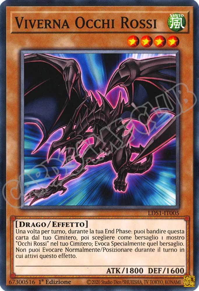 LDS1-IT005 Viverna Occhi Rossi comune 1a Edizione (IT) -NEAR MINT-