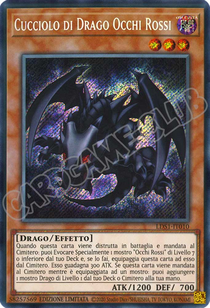 LDS1-IT010 Cucciolo di Drago Occhi Rossi comune 1a Edizione (IT) -NEAR MINT-
