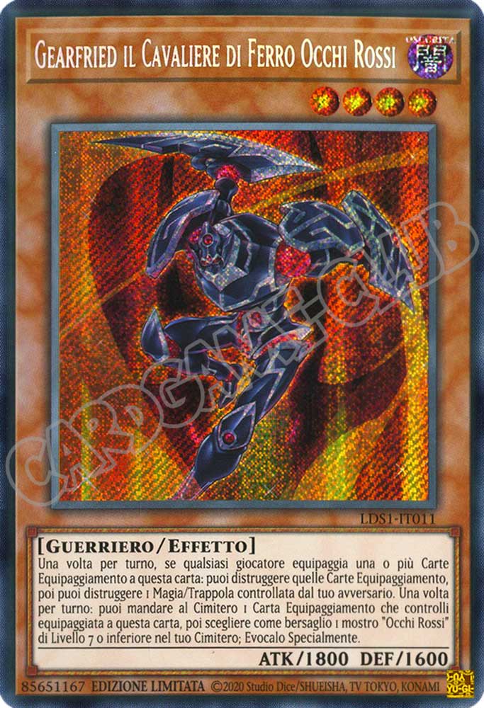 LDS1-IT011 Gearfried il Cavaliere di Ferro Occhi Rossi comune 1a Edizione (IT) -NEAR MINT-