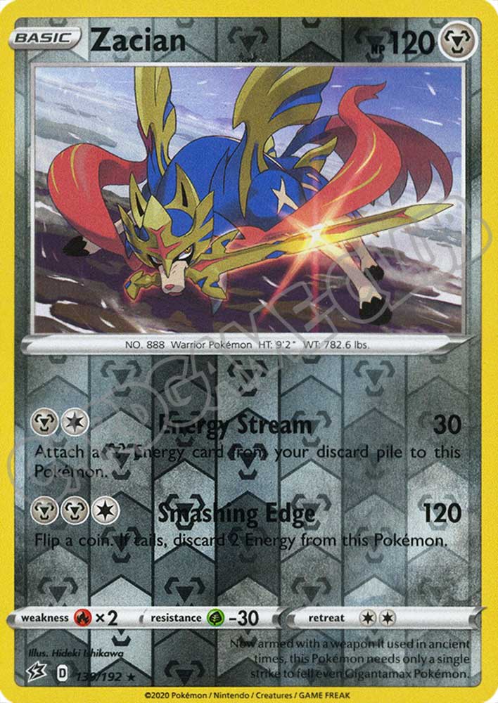 139 / 192 Zacian rara foil reverse (EN)