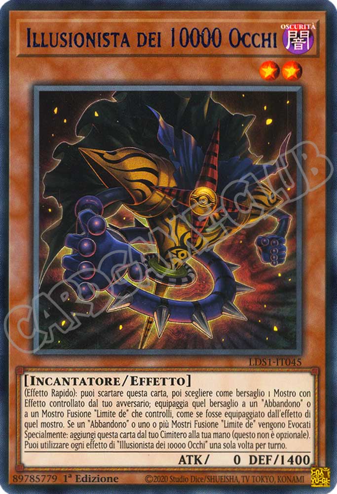 LDS1-IT045 Illusionista dei 10000 Occhi (Nome Blu) ultra rara 1a Edizione (IT) -MINT-