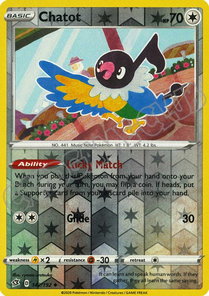 142 / 192 Chatot non comune foil reverse (EN)