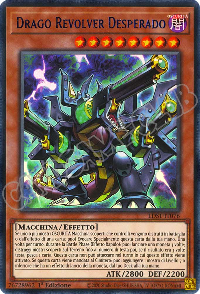 LDS1-IT076 Drago Revolver Desperado (Nome Blu) ultra rara 1a Edizione (IT) -MINT-