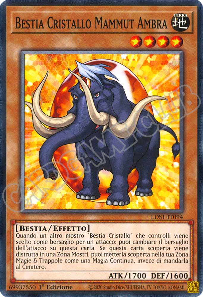 LDS1-IT094 Bestia Cristallo Mammut Ambra comune 1a Edizione (IT) -NEAR MINT-