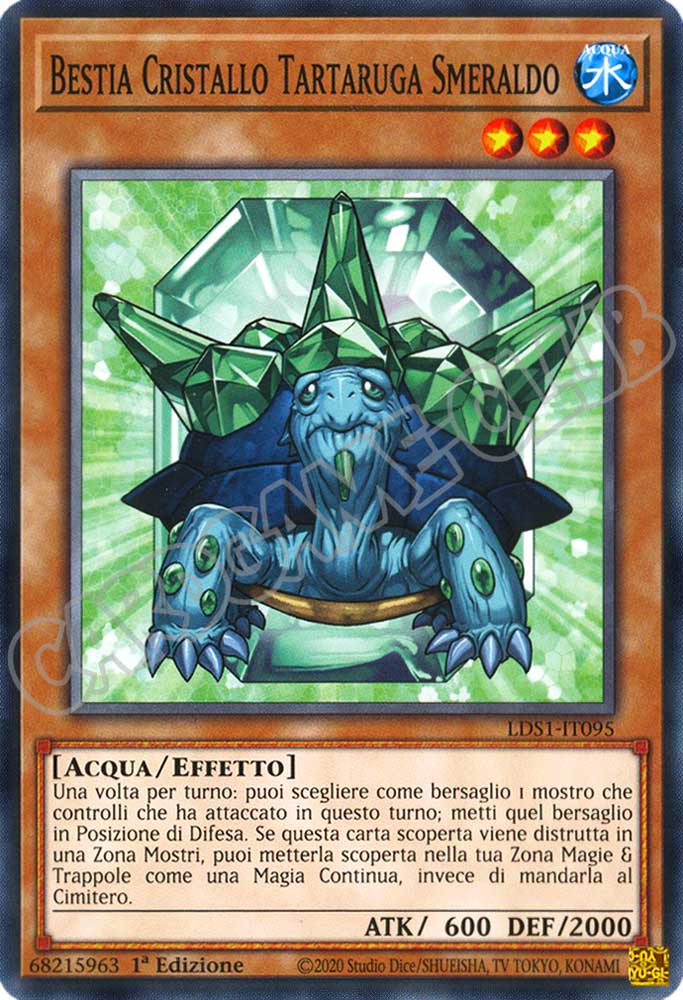 LDS1-IT095 Bestia Cristallo Tartaruga Smeraldo comune 1a Edizione (IT) -NEAR MINT-