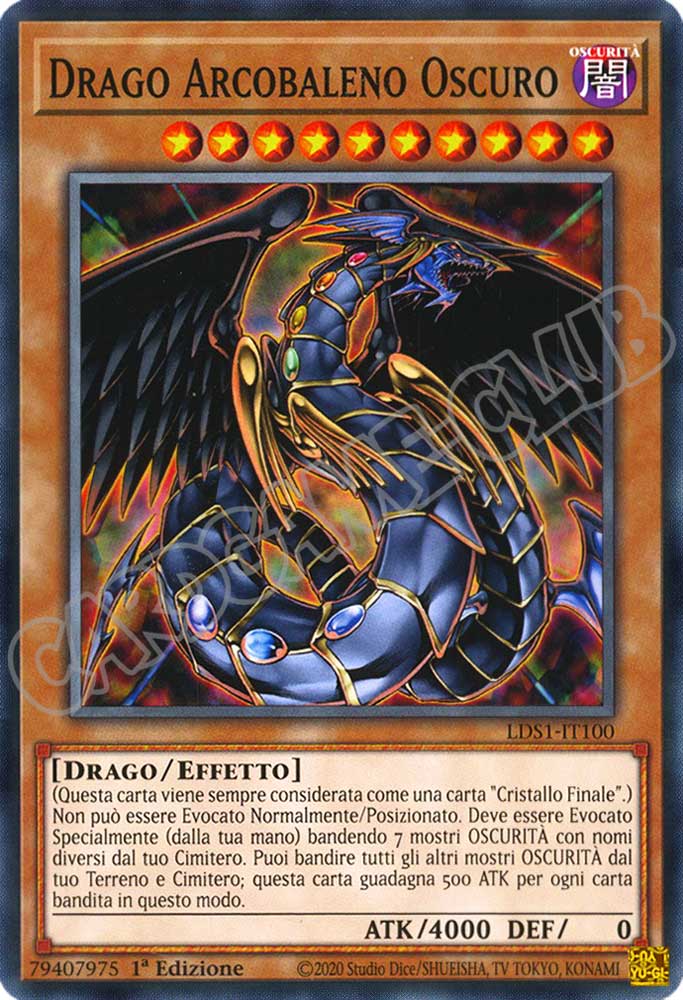 LDS1-IT100 Drago Arcobaleno Oscuro comune 1a Edizione (IT) -NEAR MINT-