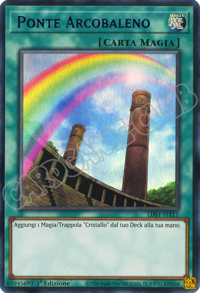 LDS1-IT111 Ponte Arcobaleno (Nome Blu) ultra rara 1a Edizione (IT) -MINT-